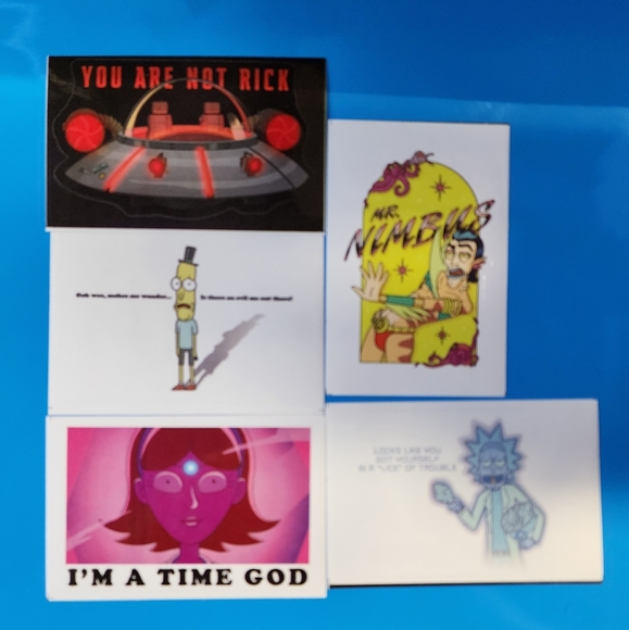 Set of 15 Rick And Morty Vending Machine Stickers, Series 5 - Picture 6 of 9